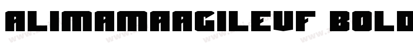AlimamaAgileVF Bold字体转换
